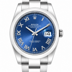 Rolex Datejust 41MM Blue Roman Dial 126300 Stainless Steel Watch